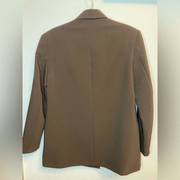 Dark Brown Zara Structured Blazer - XS - Picture 2 of 2